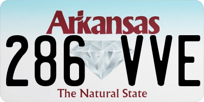 AR license plate 286VVE