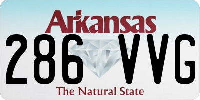 AR license plate 286VVG