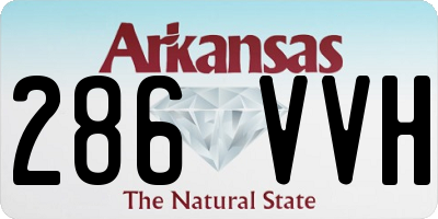 AR license plate 286VVH