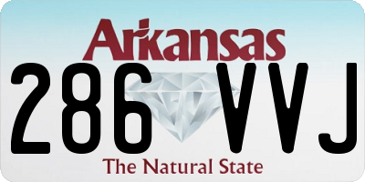 AR license plate 286VVJ