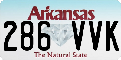 AR license plate 286VVK