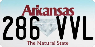 AR license plate 286VVL