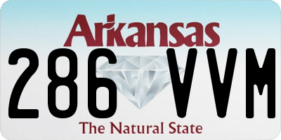 AR license plate 286VVM