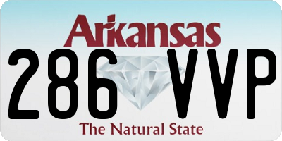 AR license plate 286VVP