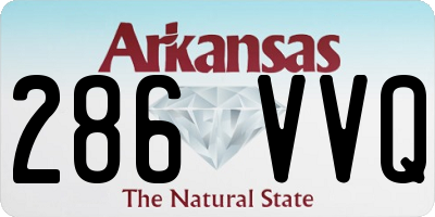 AR license plate 286VVQ