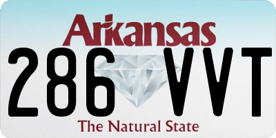 AR license plate 286VVT