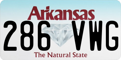 AR license plate 286VWG