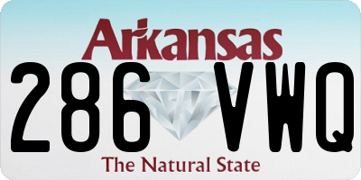 AR license plate 286VWQ