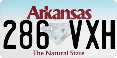 AR license plate 286VXH