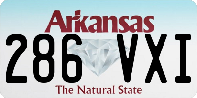 AR license plate 286VXI