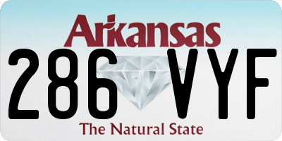 AR license plate 286VYF