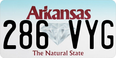 AR license plate 286VYG