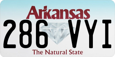 AR license plate 286VYI