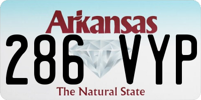 AR license plate 286VYP