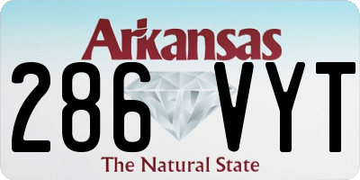 AR license plate 286VYT