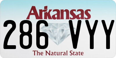 AR license plate 286VYY