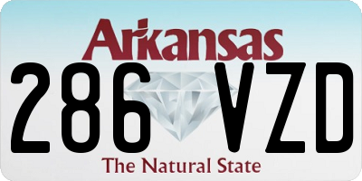 AR license plate 286VZD
