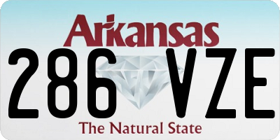 AR license plate 286VZE