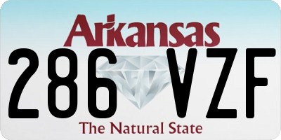 AR license plate 286VZF