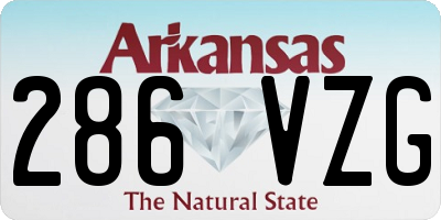 AR license plate 286VZG
