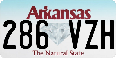 AR license plate 286VZH