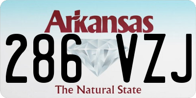 AR license plate 286VZJ