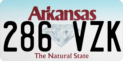 AR license plate 286VZK
