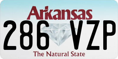 AR license plate 286VZP