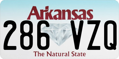 AR license plate 286VZQ