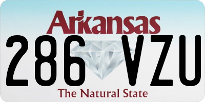 AR license plate 286VZU