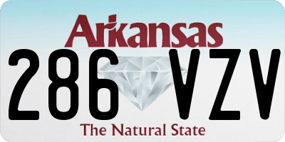 AR license plate 286VZV