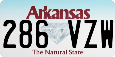 AR license plate 286VZW
