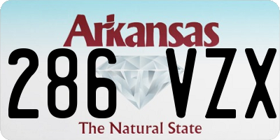AR license plate 286VZX