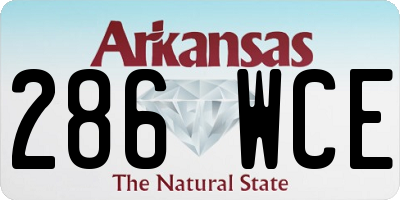 AR license plate 286WCE