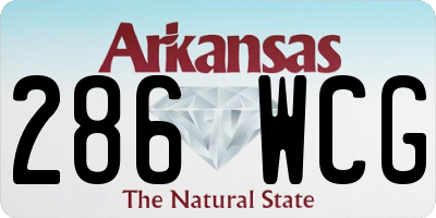 AR license plate 286WCG