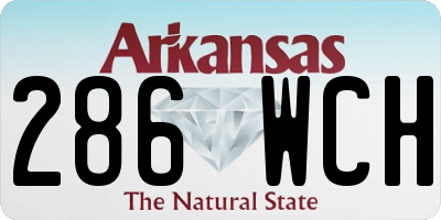 AR license plate 286WCH