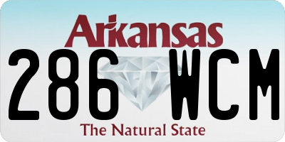 AR license plate 286WCM