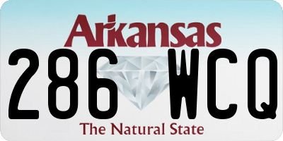 AR license plate 286WCQ