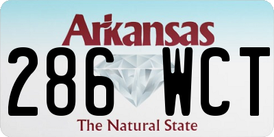 AR license plate 286WCT