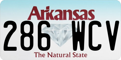 AR license plate 286WCV