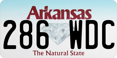AR license plate 286WDC
