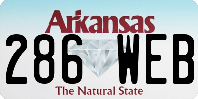 AR license plate 286WEB