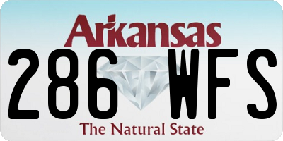 AR license plate 286WFS