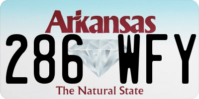 AR license plate 286WFY