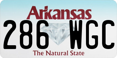 AR license plate 286WGC