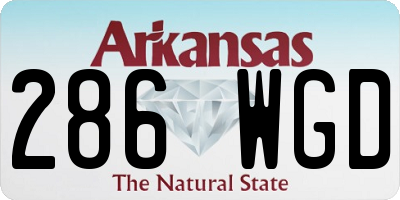 AR license plate 286WGD