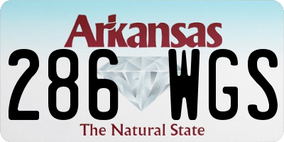 AR license plate 286WGS