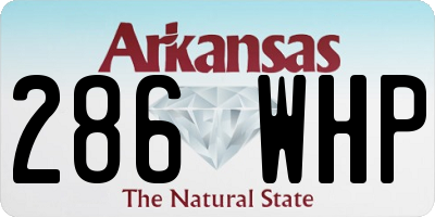 AR license plate 286WHP