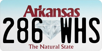 AR license plate 286WHS