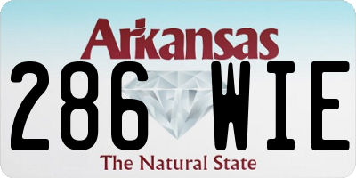AR license plate 286WIE